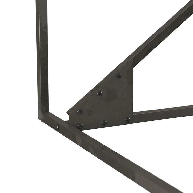 Bureau d'écriture Ovia, H 30 po x l 49,1 po x P 25,1 po, Gris restauré