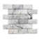 Santorini 2" x 4" Beveled Marble Mosaic Sheet Tile