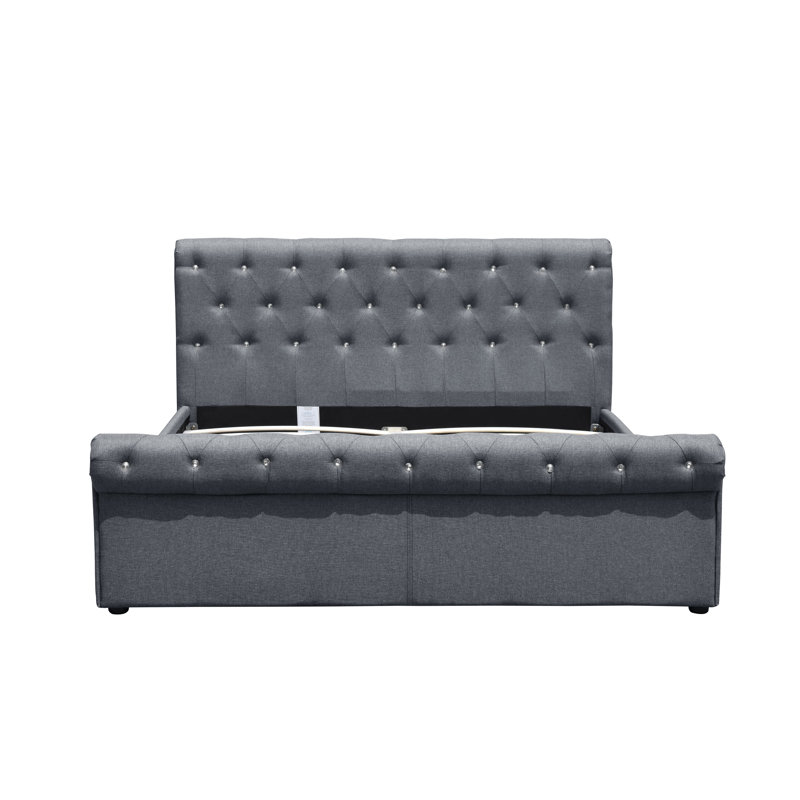 Upholstered Ottoman Bed, Kingsize (5')