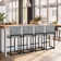 Mixed Color Chenille Bar Stool For Smart Life Set of 2
