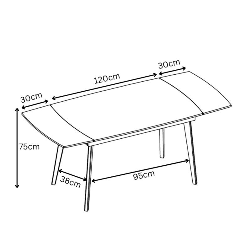 Coey Metal Base Dining Table