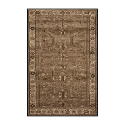 Tapis brun turc lavable à la machine