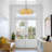 1 - Light Dimmable Petals Paper Rattan Bohemian Chandelier