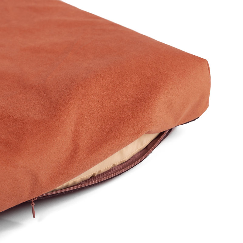 Polyester Pet Bed, 8cm H x 90cm W x 110cm D, Orange