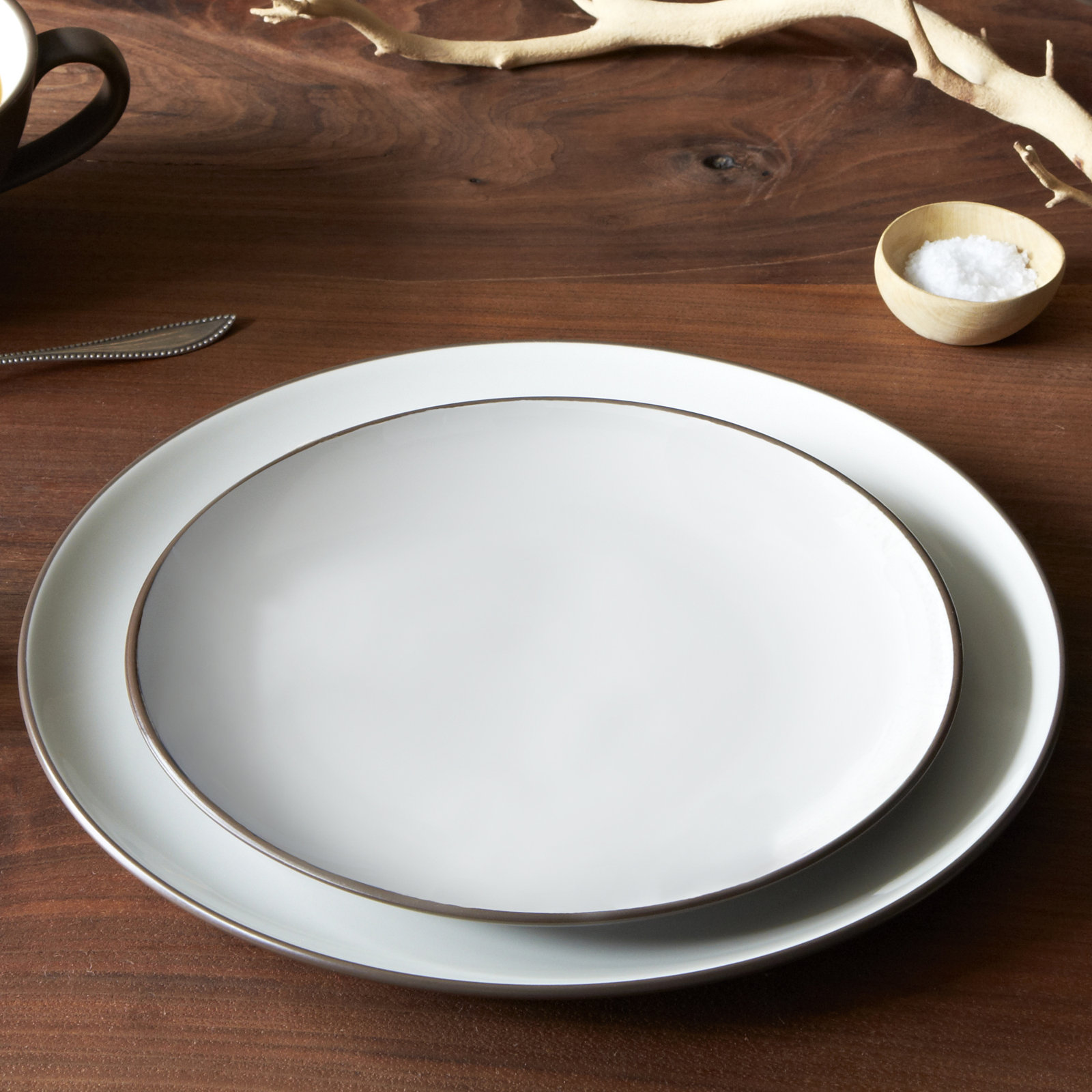 Noritake Colorwave Coupe Salad Plates, 8-1/4", Chocolate
