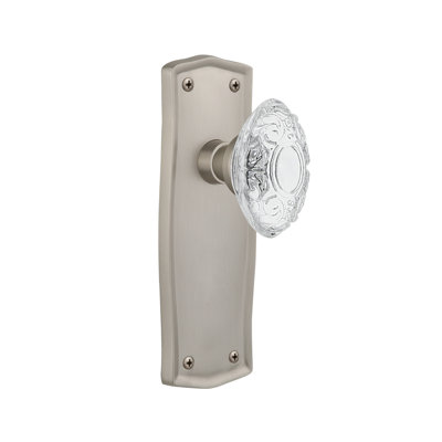 Prairie Plate with Crystal Victorian Knob