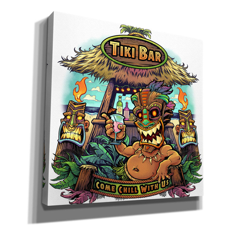 Hammondale " Tiki Bar ", 37" H x 37" W x 1.5" D