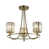 Antique Brass/Clear Glass
