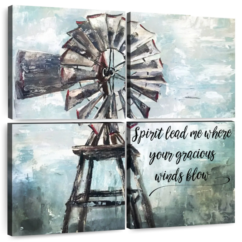 Lilie Primitive Windmill, 50" H x 50" W
