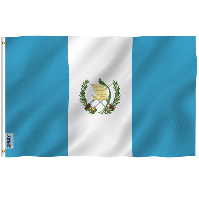 Guatemala Flag 3x5 Ft Polyester with Brass Grommets