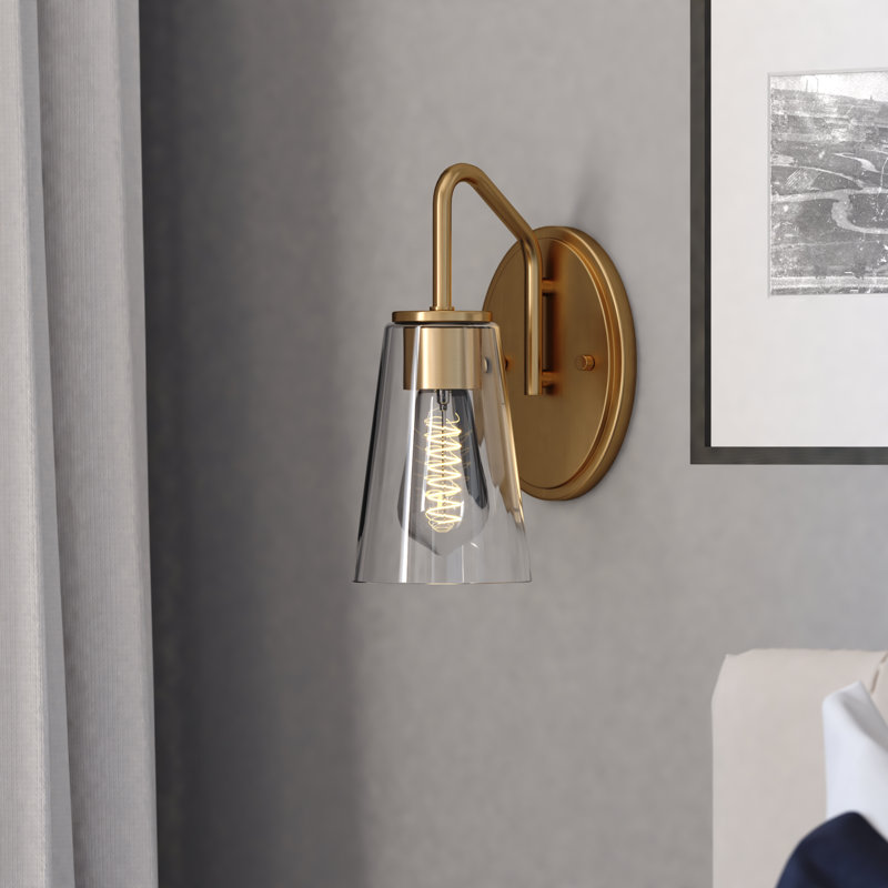 Éclairage de salle de bain à intensité variable Beverly, Laiton