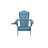 Foldable Adirondack Chair With Cup Holder Conversation Set, 2 Foldable Adirondack Chairs With Cup Holders With Ottoman And 1 End Table