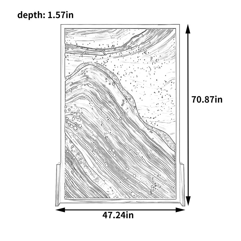 Leamington, 70.87" H x 47.24" W x 1.57" D