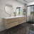 84" Wall-Mounted Double Sink Bathroom Vanity Set-70056045