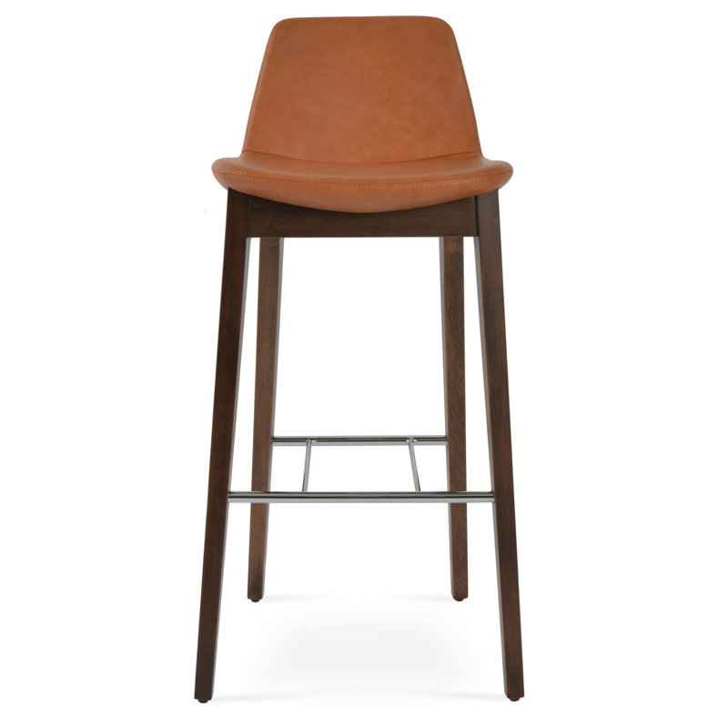 Pera HB Wood Bar & Counter Stool, Caramel PPM, Counter Stool (24” Seat Height)