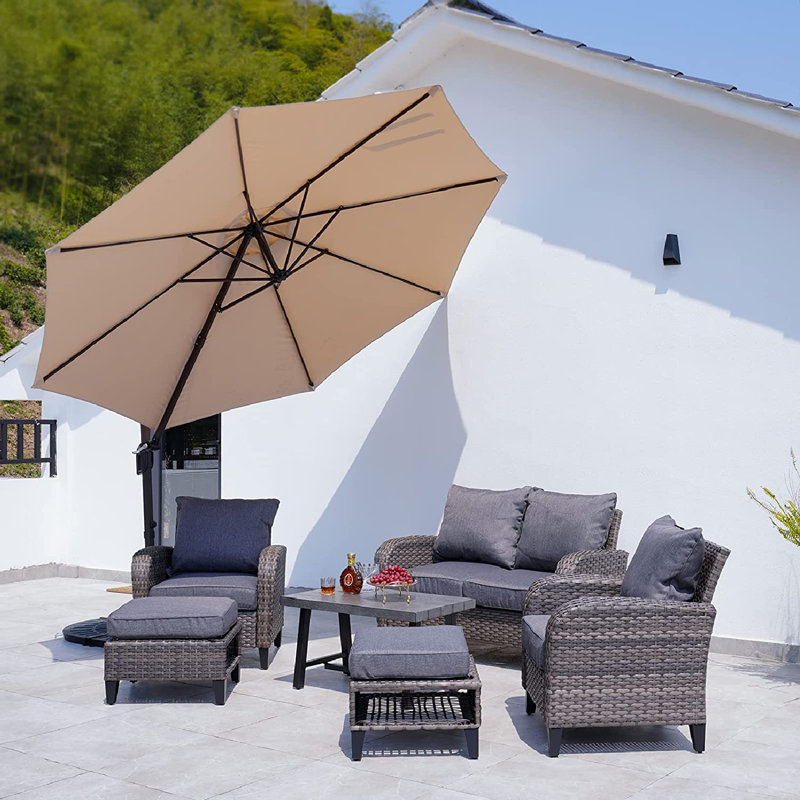 Defrates Outdoor Wicker Loveseat