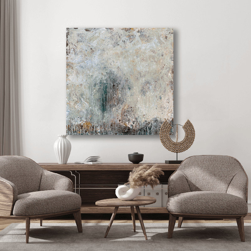 Arbre dans la brume - reproduction d'artiste sur toile, H 48 po x l 48 po x P 1,5 po, Unframed