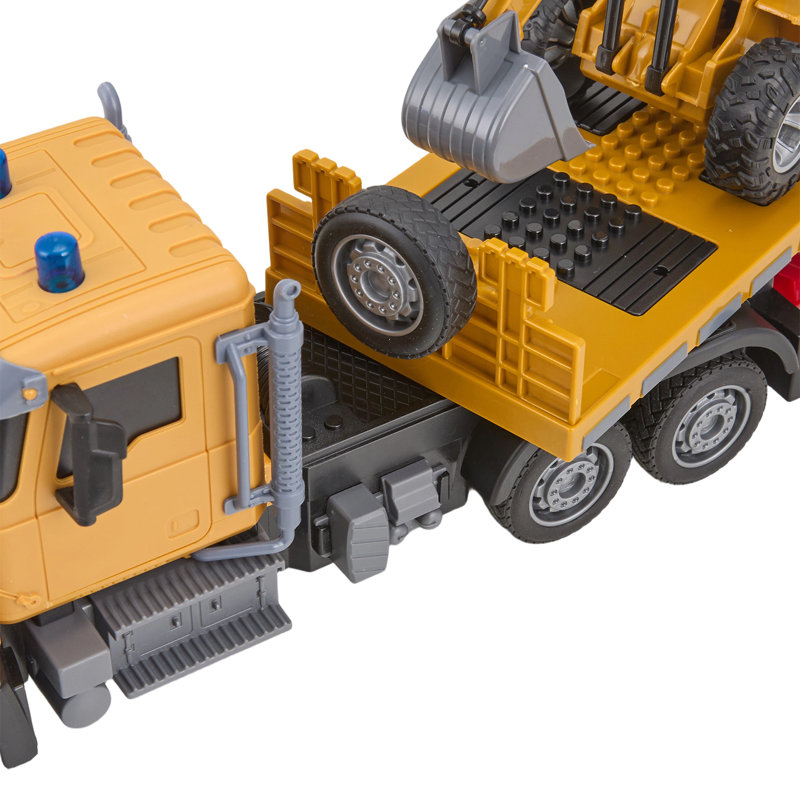 2.4GHz RC Semi-Trailer Truck & Excavator Playset