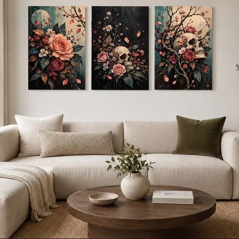 3 Piece Wrapped Canvas Wall Art, 30cm H x 20cm W