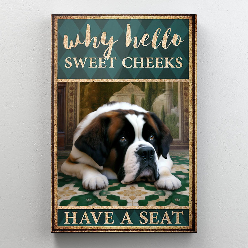 Impression sur toile St Bernard, H 36 po x l 24 po x P 1,25 po