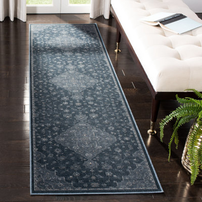 Tapis bleu clair/bleu foncé oriental Cava
