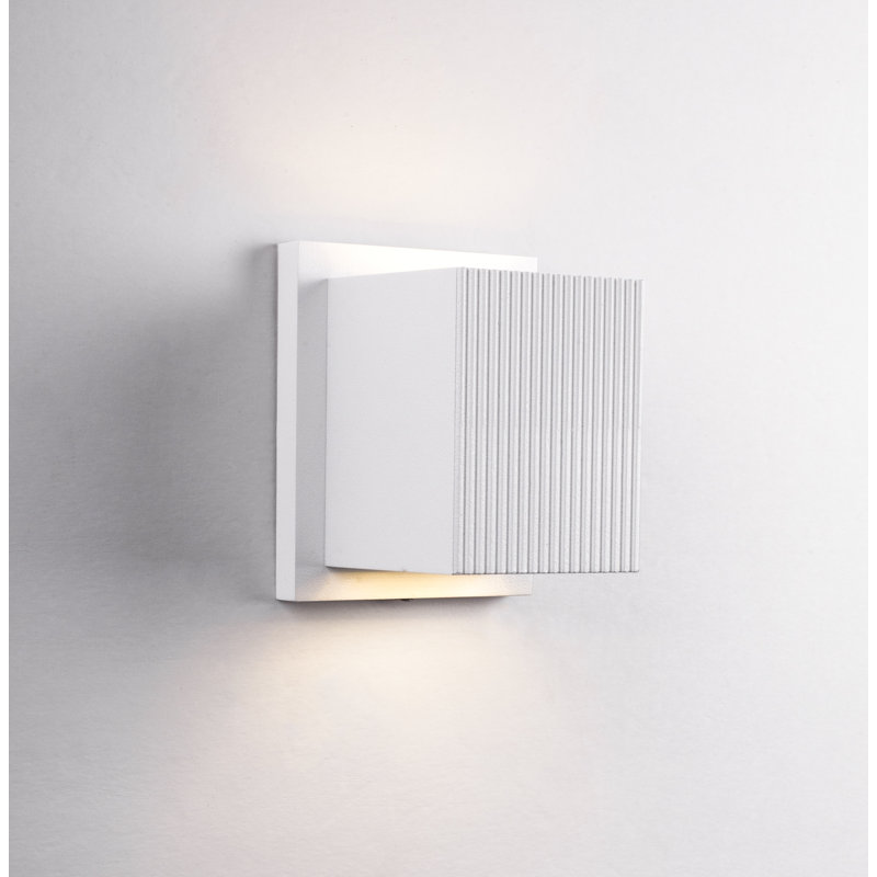 1 - Light LED Outdoor Flush Mount, White