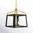 4 - Light Dimmable Lantern Geometric Chandelier-65237600-65237601