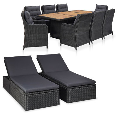 Ensemble repas d'extérieur rectangulaire pour 8 personnes L 78,7 po Adrey