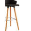 Kai Upholstered Bar Stool with Solid Wood Frame