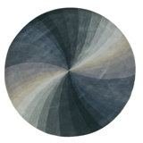 Hand Tufted Wool Area Rug in Blue