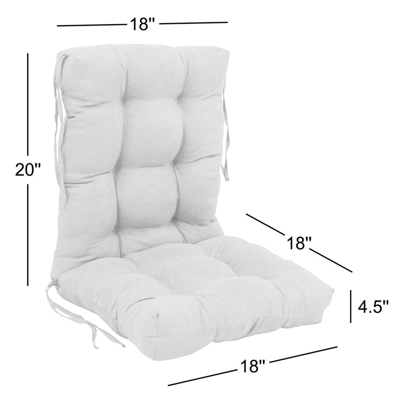 Outdoor 4.5'' Seat / Back Cushion, Aqua Blue