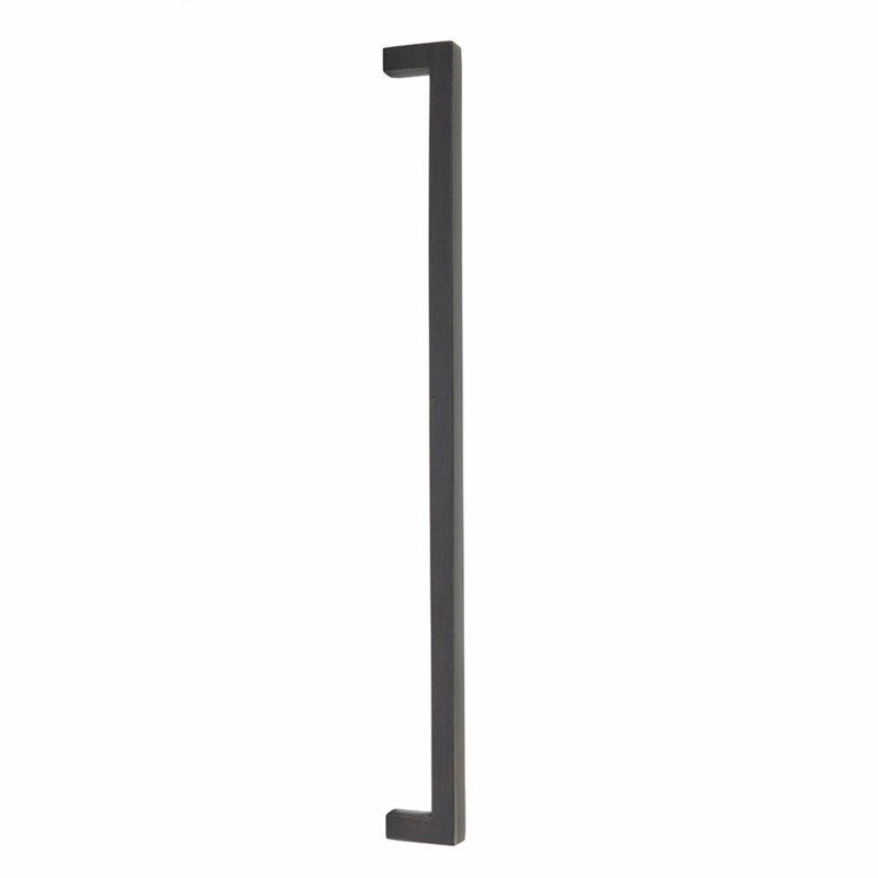 Emtek Rustic Modern Rectangular Appliance, Medium Bronze, 18" Center to Center