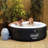 Coleman 120 Volt 4 Person Vinyl Round Inflatable Hot Tub in Black