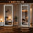 LED Door Mirror Full Length, 44.1" x 15.8" Lighted Over The Door Hanging Mirror, Full Body Wall Mounted Mirror, Light Up Long Dressing Mirrors, Round Black-684126888