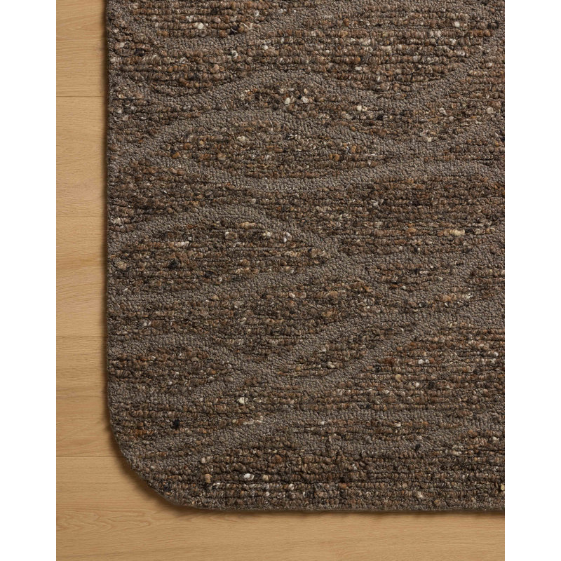 Coleman Bark / Brown Area Rug, Square 1'6"