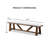 1Pc Upholstery Bench With Trestle Base