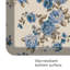Tapis de cuisine anti-fatigue, motif de roses de jardin anglais en bleu-125219670-125219672