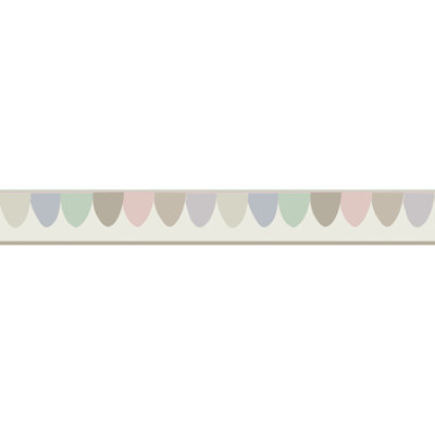 Whimsical Scaramouche Geometric Wallpaper Border