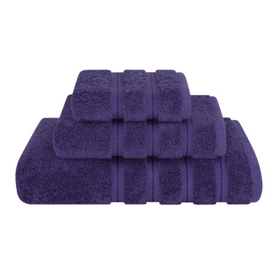Darcelle 3-Piece 100% Cotton Bath Towel Set
