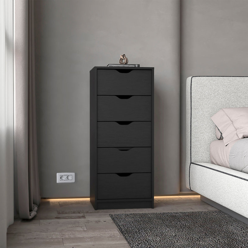 Commode 5 tiroirs Wenge, Wengé