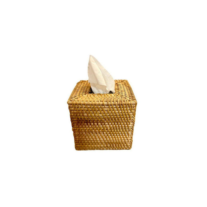 Housse pour mouchoirs en rotin Phi Phi