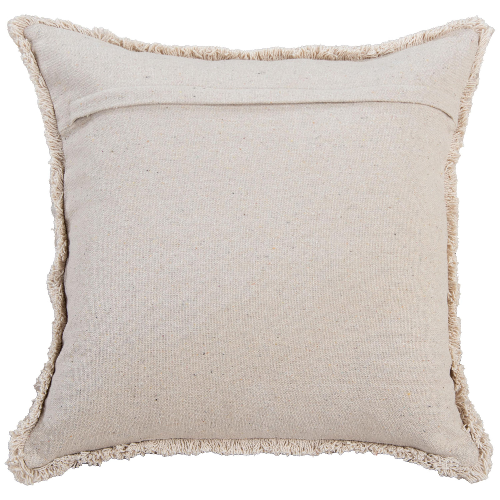 100% Recycled Cotton Canvas Throw Pillow, Down Blend, Rust/Natural