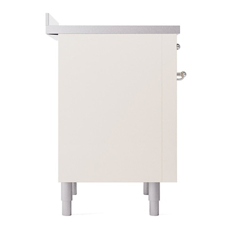 ILVE Nostalgie II 36 in Induction Range, Antique White/Chrome