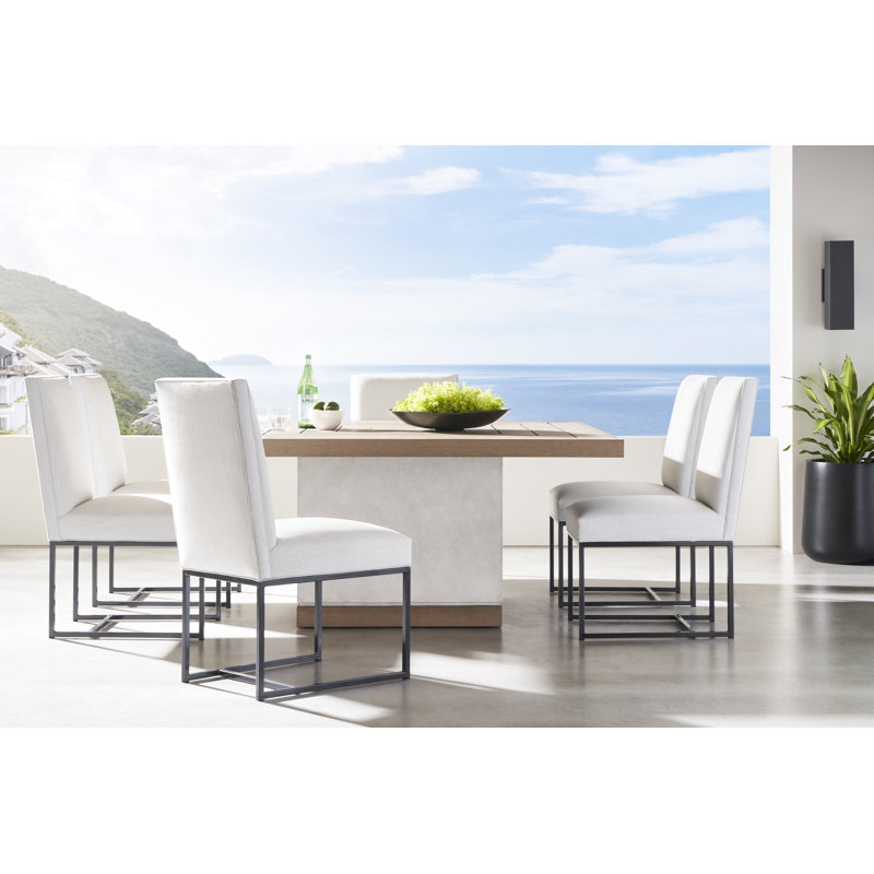 Michael Weiss Outdoor Lounge Chair, SB-Cove Pebble Sunbrella®, Black