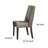 Enzo 19.5 " H Linen Upholstered Solid Wood Side Chair