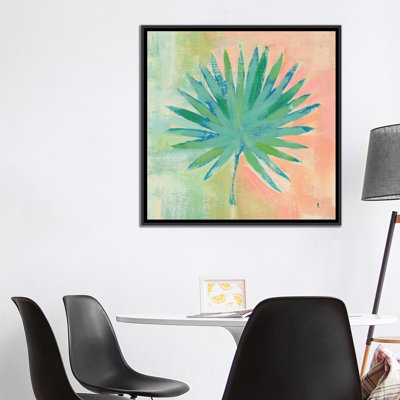 « beach cove leaves ii », reproduction d’impression sur toile