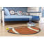 Sports Browm/White Area Rug-1986973912