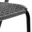 Chaise avec accoudoirs grise