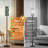 PeeNoke 68.5" Standing Floor Lamp Abstract Feathered Teal Gold Black Swirls Dimmable Metal Pole Lamp with Linen Lampshade LED Bulb Included