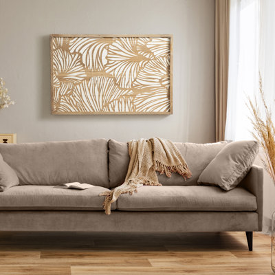 Dimensional Floral Wood Art Plaque